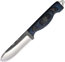 Anza Boddington Black & Blue Micarta Stainless Steel Fixed Blade Knife BBBW picture