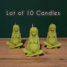 WHOLESALE Bulk Lot of 10 Gaia Mother Earth Goddess Pregnancy Fertility Candle picture