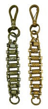 ANTIQUE VICTORIAN~LOT of 2~FRATERNAL ORGANIZATION Barrel Link Sword Hangers picture
