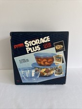 Vintage 1986 Pyrex Storage Plus 7252 Set 6-Piece Clear Glass Bowls - BRAND NEW picture