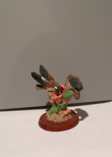Hand Crafted Resin Hummingbird Red Flowers on Tree Figurine Statue 4.5