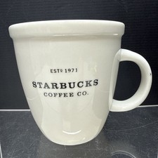 1971 Vintage Starbucks 30th Anniversary Barista 16oz White Coffee Cup/Mug 2001 picture