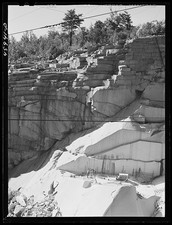 East Barre Vermont Whitmore and Morse Granite Quarry 1941 Quarrying Rock picture