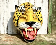 G.W. “Herbie” Marshall Jacmel Haiti Papier Mache Jaguar Carnival Mask Folk Art picture