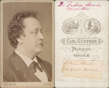 Julius Stinde CDV vintage albumen business card, Julius Ernst Wilhelm Stinde  picture