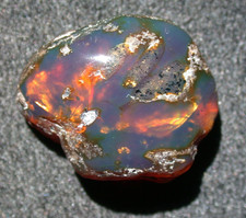 Beautiful Deep BLUE Burmese Amber Fossil Stone from Dinosaur Age picture