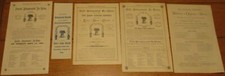 Zion's Stone Church Re-Union Programs 1885 + 1890 + 1895 Kreidersville, Pa. picture