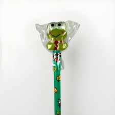 VTG Kero Kero Keroppi NOS 1994 Pencil Topper 1994 Green Sanrio Frog NOS picture