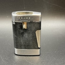 Vintage Ronson COMET Butane Gas Lighter Black Silver Woodbridge NJ For Repair picture