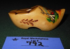 Holland WOODEN Clog Desk PEN Holder Dutch Windmill picture