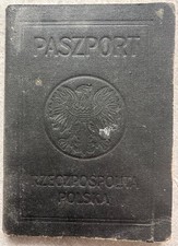 1948 Jewish Polish Travel Document Krakow Israel Post Holocaust Refugee Judaica picture