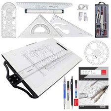 Complete Drafting Kit A2 Drawing Board Compass Scale Set picture