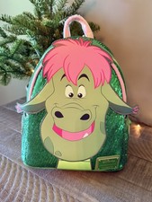Loungefly Rare & HTF Pete's Dragon Sequin Elliott in Pristine Condition 💚🐉🩷 picture