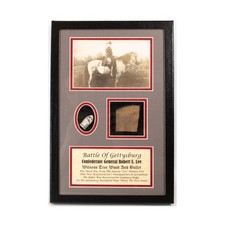 Gettysburg Artifacts Gen. Lee’s Headquarters Witness Wood and Bullet Displ NM picture