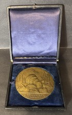 Rare 1947 Westinghouse Order of Merit Bronze Medal René Chambellan Signed Case picture