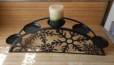 Partylite Hearth Side Couture  Candle Holder 3 Interchangeable Magnetic Panels picture