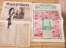 WWII NEWSPAPERS War Times and EUCOM Special Services Spotlight ETO 1945 1948 picture