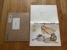 VTG 1942 WWII Esquire Varga Pinup Girls 9 Month Calendar Sexy Mailer picture