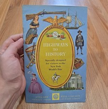 Highways to History New York World's Fair Brochure Map Aetna Life Insurance 1964 picture