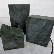 Canadian JADE Rough Cut Medium Block 7.598 lbs. Med size JADE Pc in pic of 3 picture