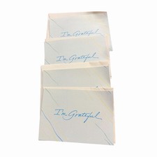 Vintage 'I'm Grateful' Thank You Cards with Envelopes - Lot of (4) picture