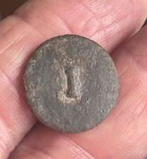 Revolutionary War South Carolina, Dug, 1st Regiment Pewter Dog Bone One picture