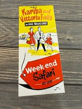 Vintage Travel Brochure For Kariba & Victoria Falls Weekend Safari By Air picture