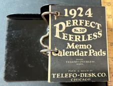 Antique 1924 Telefo-Desk Pad Calendar Vintage MWA Modern Woodmen of America picture
