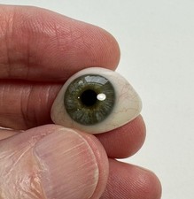 Antique German hand-blown human prosthetic glass eye.  Small eye. E6 picture