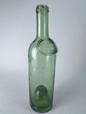 Vintage Carter & Williams Olive Oil Green Glass Bottle w/ Seal - Philadelphia PA picture