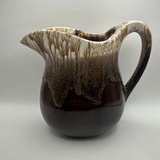 Vintage McCoy Pottery Brown Drip Glaze Pitcher 1960’s USA picture