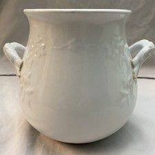 Antique J.W. PANKHURST HANLEY England Ironstone Storage Crock, No Lid c. 1850 picture