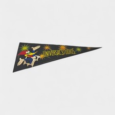Vintage Universal Studios Woody Woodpecker Felt Pennant 29