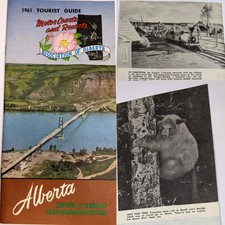 1961 Alberta Canada Tourist Guide Booklet Motor Courts Motels Resorts Map Vtg picture