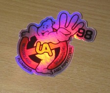 UA LOCAL 398 POMONA CA  PLUMBERS & PIPEFITTERS GHOSTBUSTERS Holographic Sticker picture