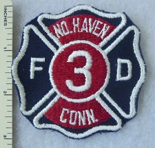 NORTH HAVEN CONNECTICUT FIRE DEPARTMENT PATCH Vintage ORIGINAL picture