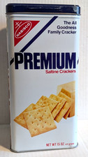 Nabisco 1978 Saltine Crackers Tin 15 oz Storage Container - USA picture
