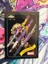 2025 topps chrome marvel clawed sabretooth /10 picture