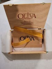 Oliva Serie O Nicaraguan Habano Puro Perfecto Empty Wood Cigar Box w/ribbon pack picture