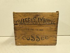 Antique Chase & Sanborn's Grade No. 30 Coffee Large Wood Panel Shipping Crate picture