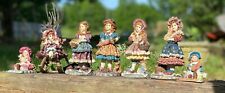 Lot of Seven Vintage Girl Figurines In Excellent Condition  picture