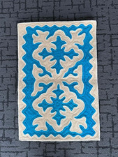 AUTHENTIC HAND CRAFTED KYRGYZ FELT NATURAL WOOL SHYRDAK RUG - APPROX 23