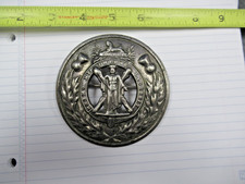 Old British Army Black Watch Royal Highland Regiment Pipers Plaid Brooch Badge picture