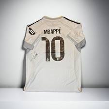 Kylian Mbappé Autographed 2025-26 Adidas Home Jersey coa picture