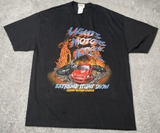 Vintage 90s Disney MGM Studios Extreme Stunt Show Black T-shirt Size XL EUC picture