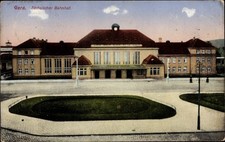 Postcard Gera in Thuringia, Saxon station - 3390927 picture