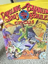 Vintage 1982 Ringling Bros Circus 112th Edition Program Intact Centerfold Poster picture