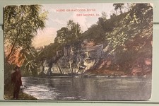 1908 Des Moines Iowa Seen On The Raccoon River Colored Postcard picture