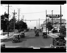 Western Avenue Looking North From Tenth Street 1924 California - Old Photo picture
