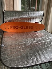 Rare Vintage 1970’s Orange Pro Glass Fiberglass Skateboard with Orig. Trucks picture